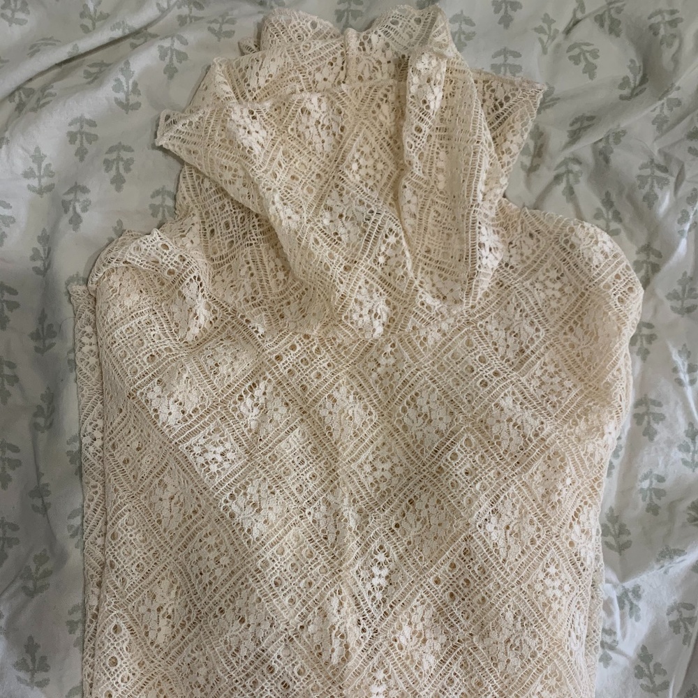 Free People lace turtleneck